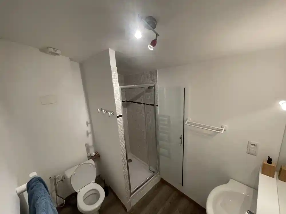 Salle de bain douche et WC